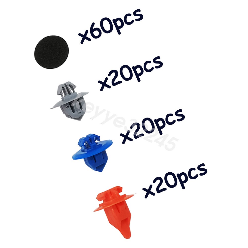60x Front Door Trim Body Moulding Repair Panel Clip Kit For Toyota 4Runner US