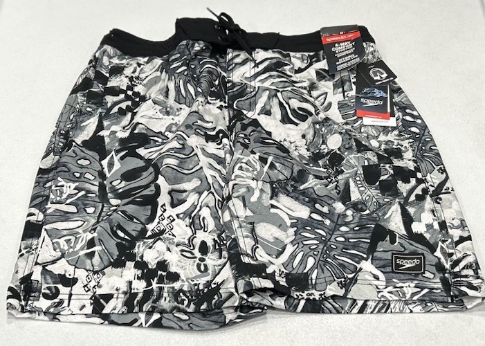 Speedo Men's Bondi Basin Boardshorts, Monument, Size M