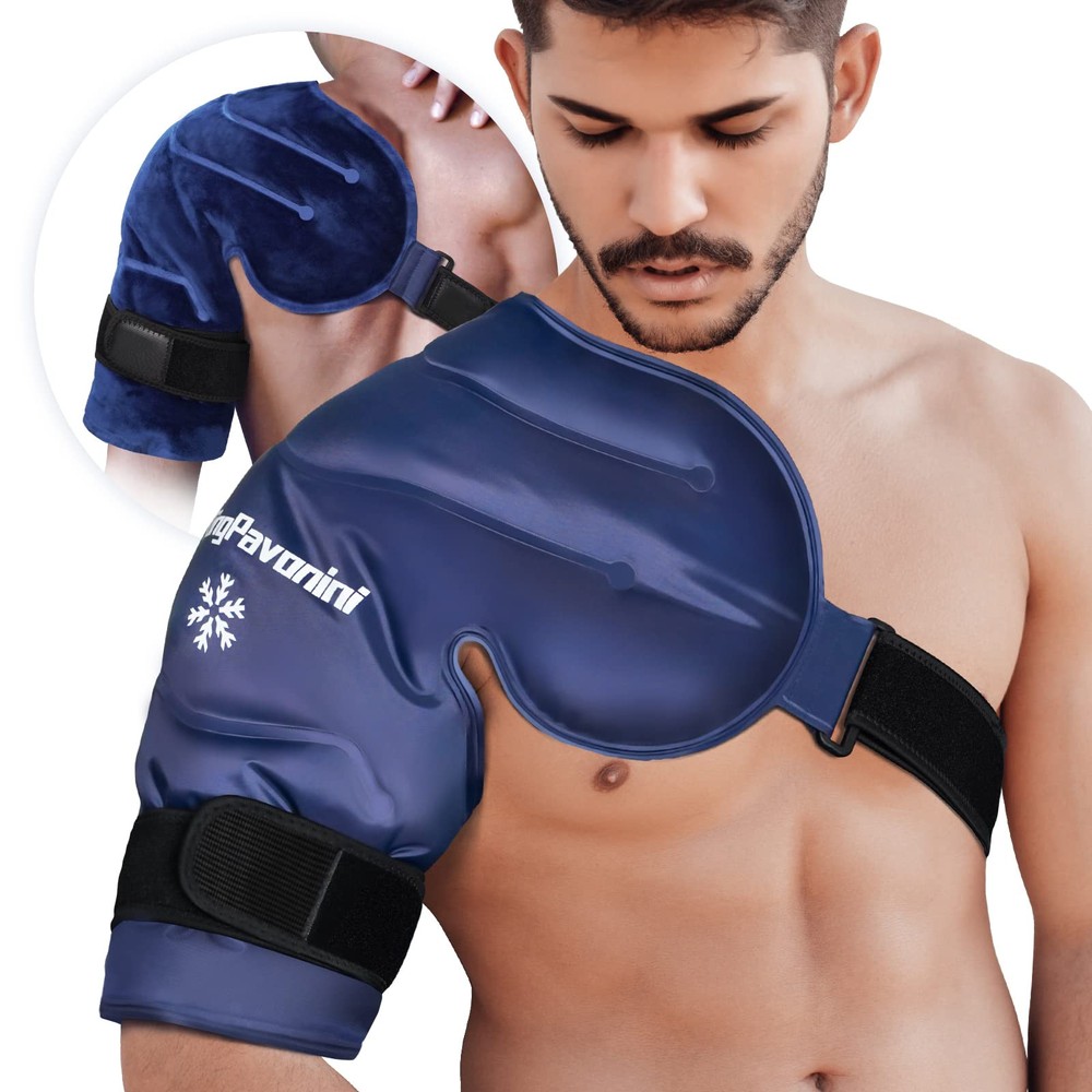 XL Shoulder Ice Pack Rotator Cuff Cold Therapy, Reusable Ice Pack for Shoulde...