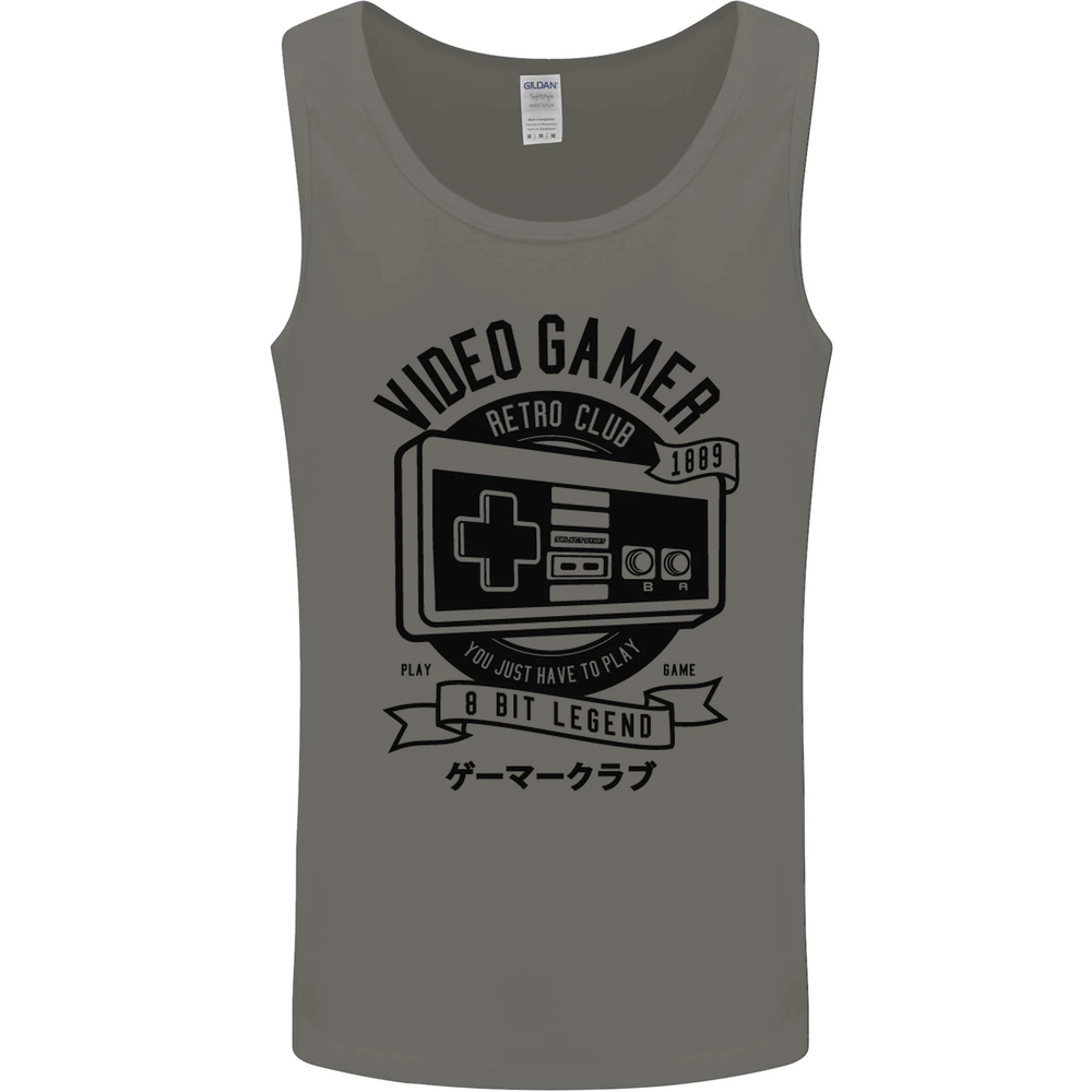 Video Gamer Retro Club Gaming Mens Vest Tank Top