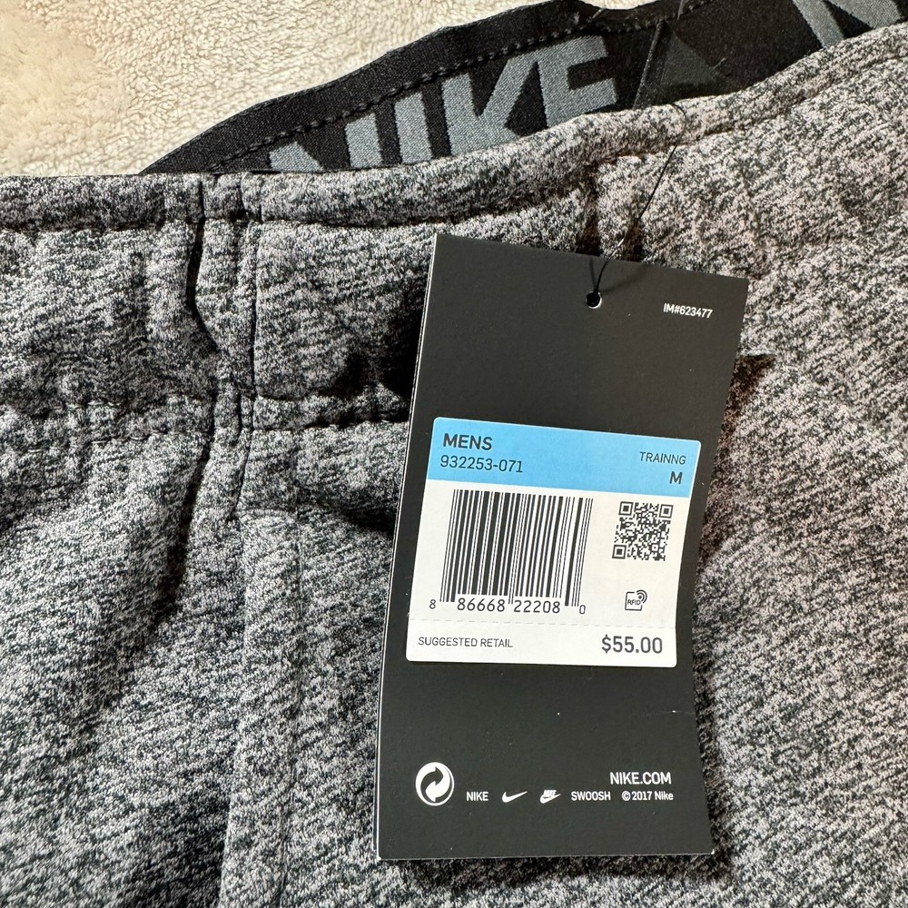 Nike Sweatpants Mens M Dri-Fit Dark Gray Therma Training Pants 932253-071