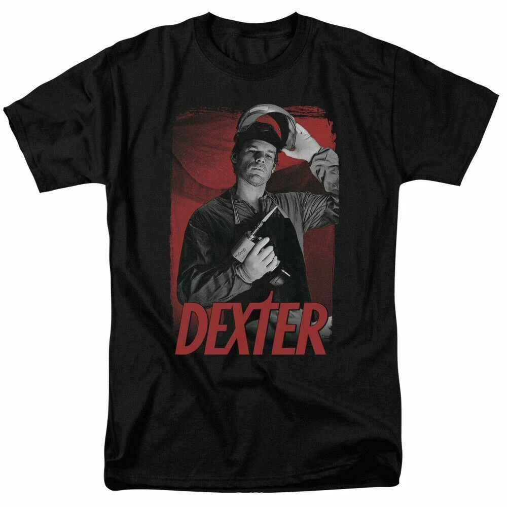 Dexter See Saw T Shirt Mens Classic TV Merchandise Serial Killer Black