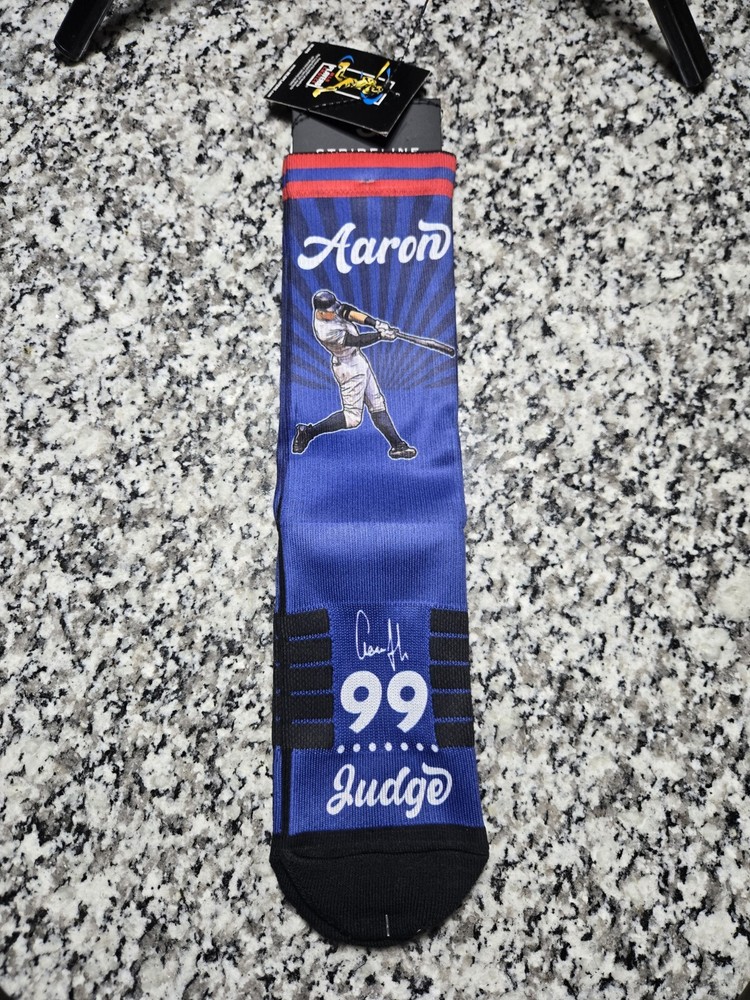 Aaron Judge New York Yankees Baseball MLB M/L Socks Full Art Power Swing