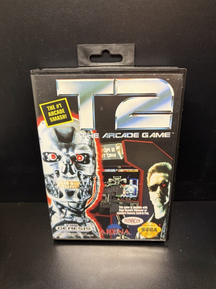 Terminator T2: The Arcade Game (SEGA Genesis, 1992) CIB Complete - Tested