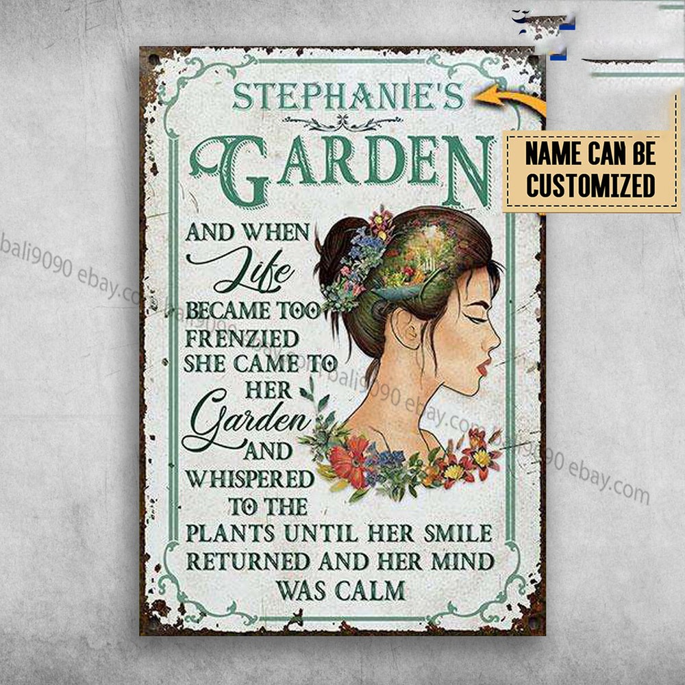 Garden Girl, And When Like Became Too Frenzied, She Came To Her Garden Custom...