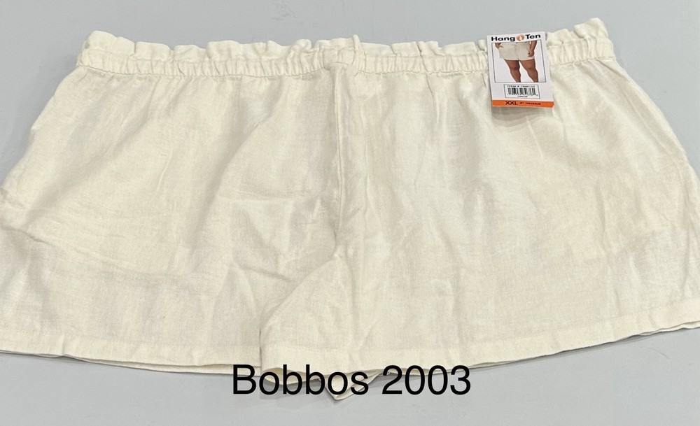 Hang Ten Women's Linen Blend Short, Cream, Size XXL