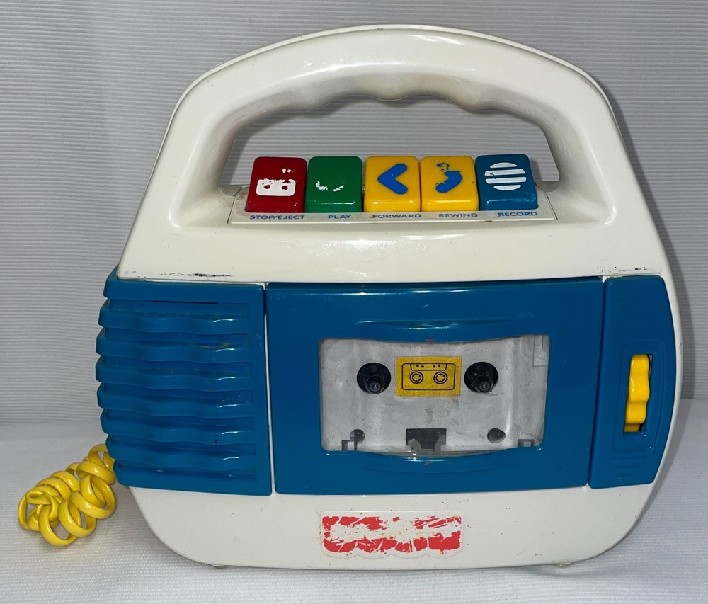 Vintage Fisher Price Tape Recorder with Microphone Model 73801