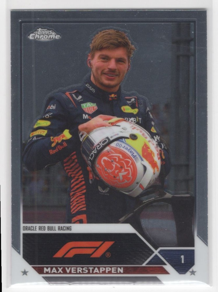 2023 Topps Chrome Formula 1 Max Verstappen Oracle Red Bull Racing #2