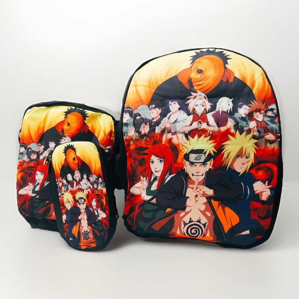 Naruto 3-Piece Backpack and Lunch Bag Set for Boys School Essentials  -image