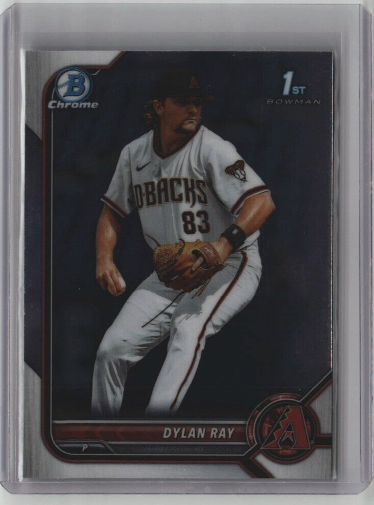 DYLAN RAY ROOKIE BOWMAN CHROME 1st BDC-191 2022 ARIZONA DIAMONDBACKS FREE SHIP