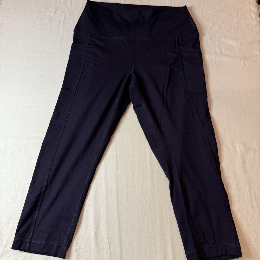 Yogalicious Lux XL Women’s Yoga Cropped Leggings Black