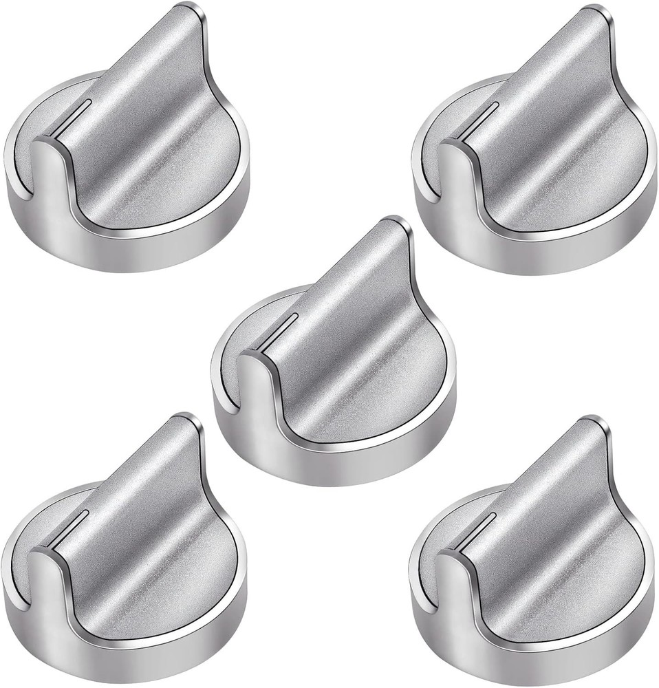 5 Pack Upgraded Gas Stove Knobs for Whirlpool Range WFG540H0ES0 Replacement