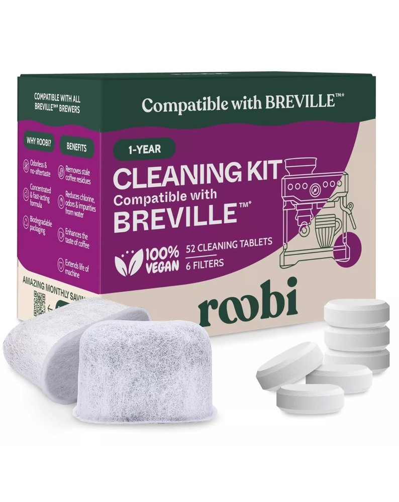 Breville Espresso Machine Cleaning & Maintenance Kit with 52 Accessories for Optimal Performance and Longevity