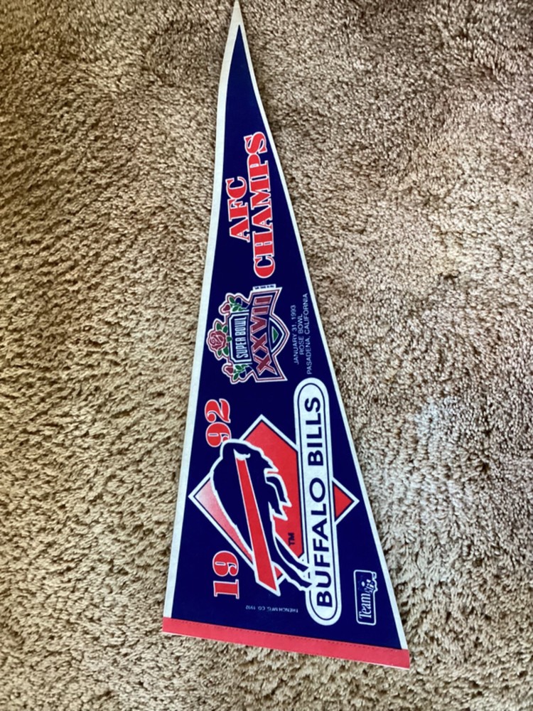 NFL Buffalo Bills Vintage Rare 1992  Pennant-TEAM NFL