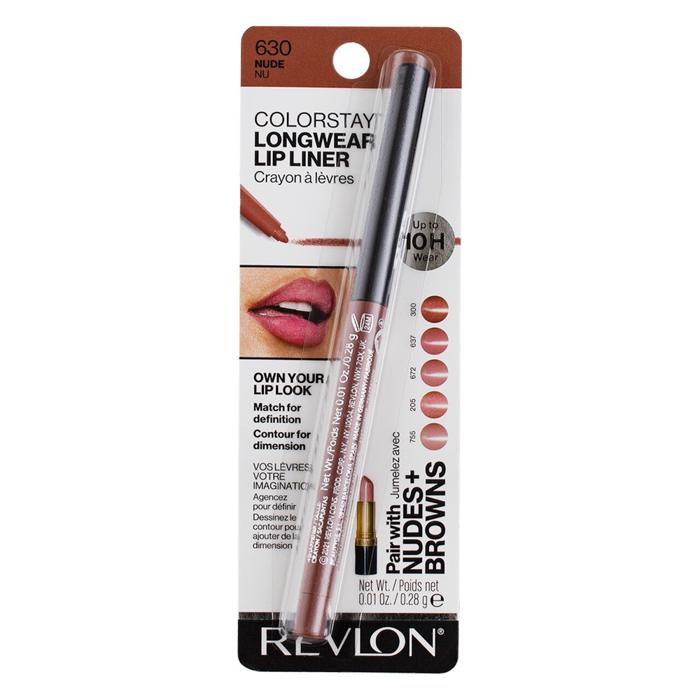 Revlon ColorStay Nude 630 Lipliner, 2 Pack, 0.01 oz