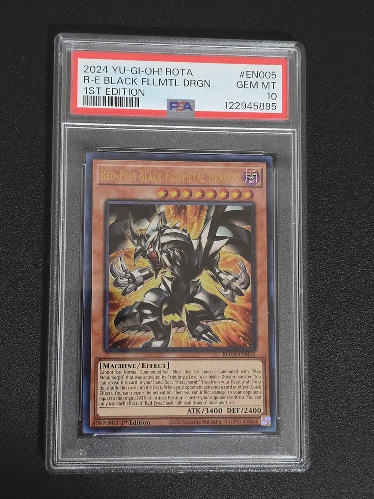 Red-Eyes Black Fullmetal Dragon ROTA-EN005 Rage of the Abyss 1st Edition