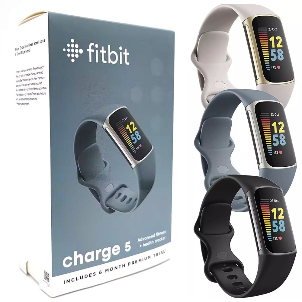Fitbit Charge 5 Activity Tracker Sleeping Heart Rate Monitor Smartwatch S&L Size
