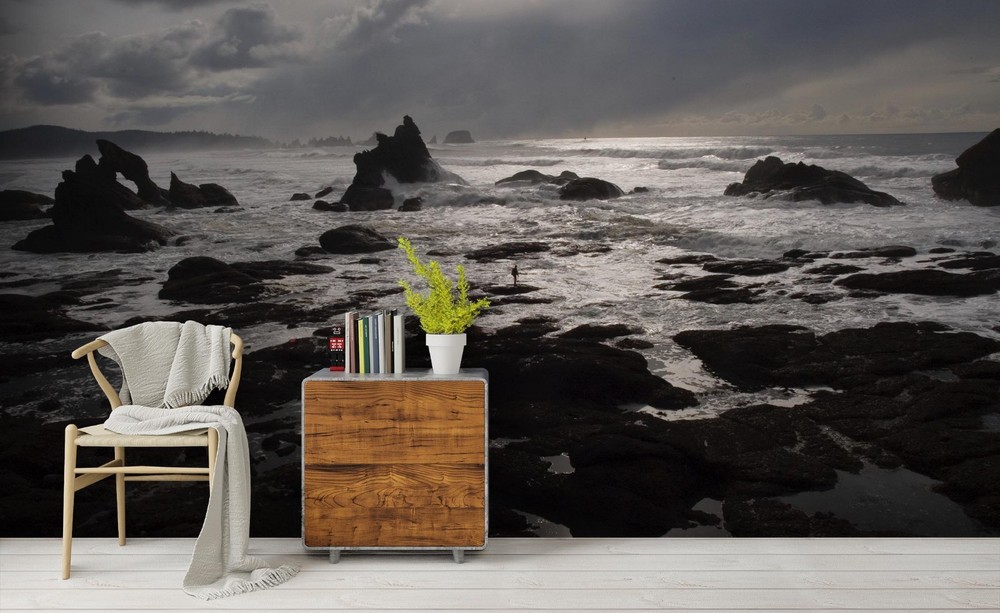 3D Sky Sea Reefs Landscape Wall Murals Wallpaper Murals Wall Sticker
