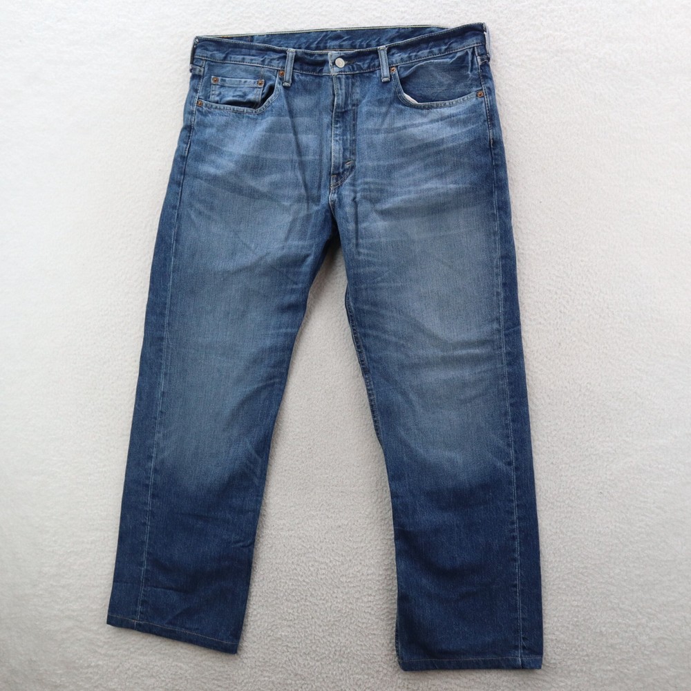 Levis Jeans Mens 38x34 Blue 559 Relaxed Straight Medium Wash Denim Y2K Grunge