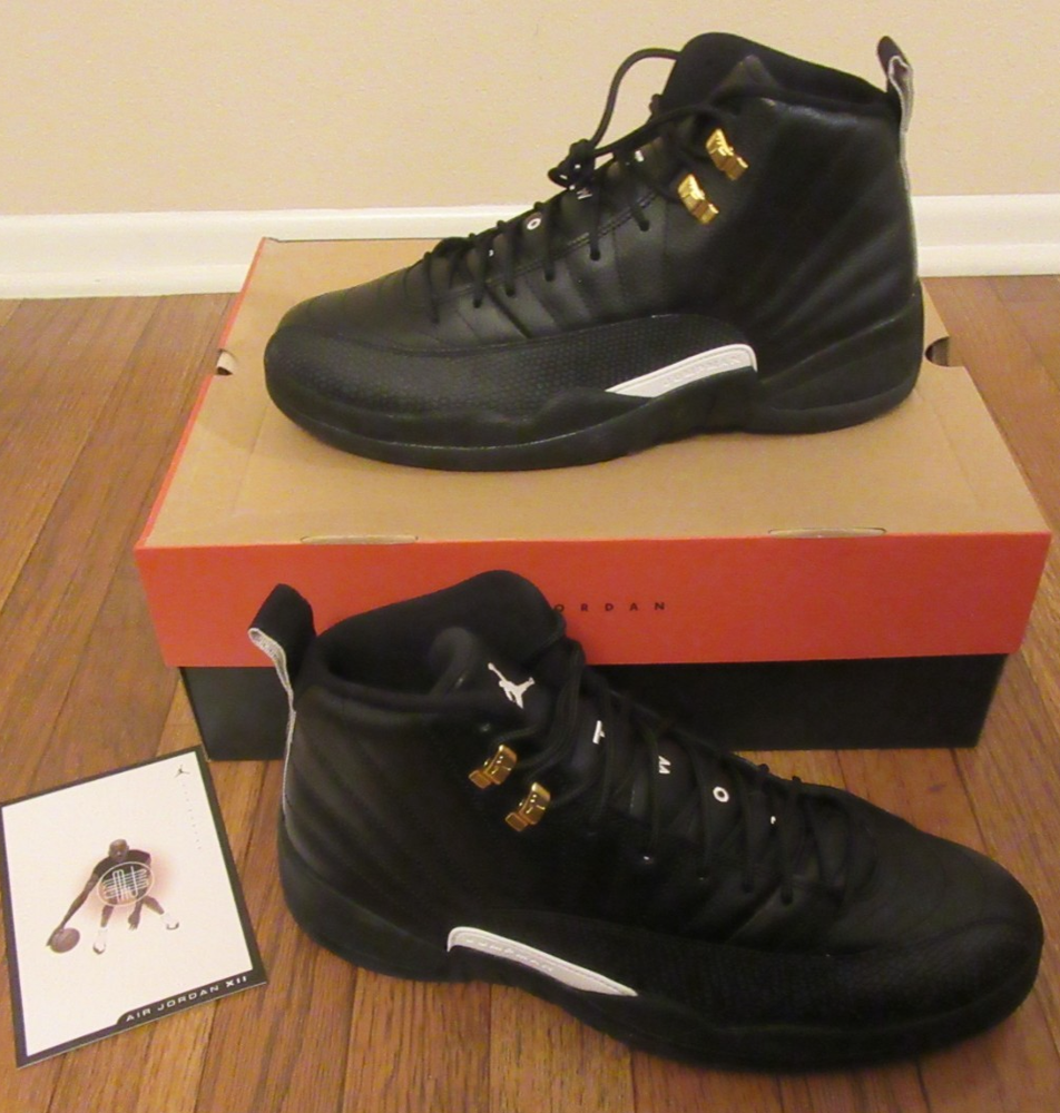 Nike Air Jordan 12 Retro Size 12 Black White Metallic Gold 130690 013 New 2016