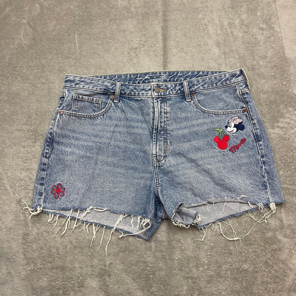 Disney x Old Navy Minnie Mouse High Rise Denim Shorts 18