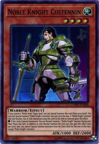 Noble Knight Custennin CYHO-EN088 Super Rare Unlimited NM Condition