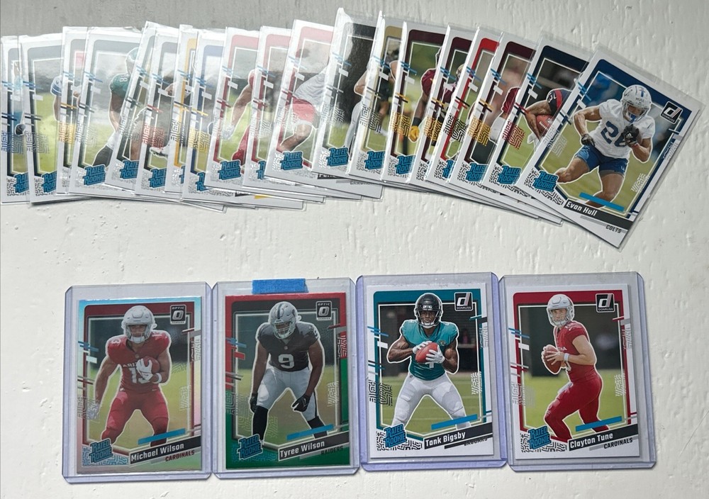 2023 Rated Rookie Panini Donruss Football 23 Card Lot NFL