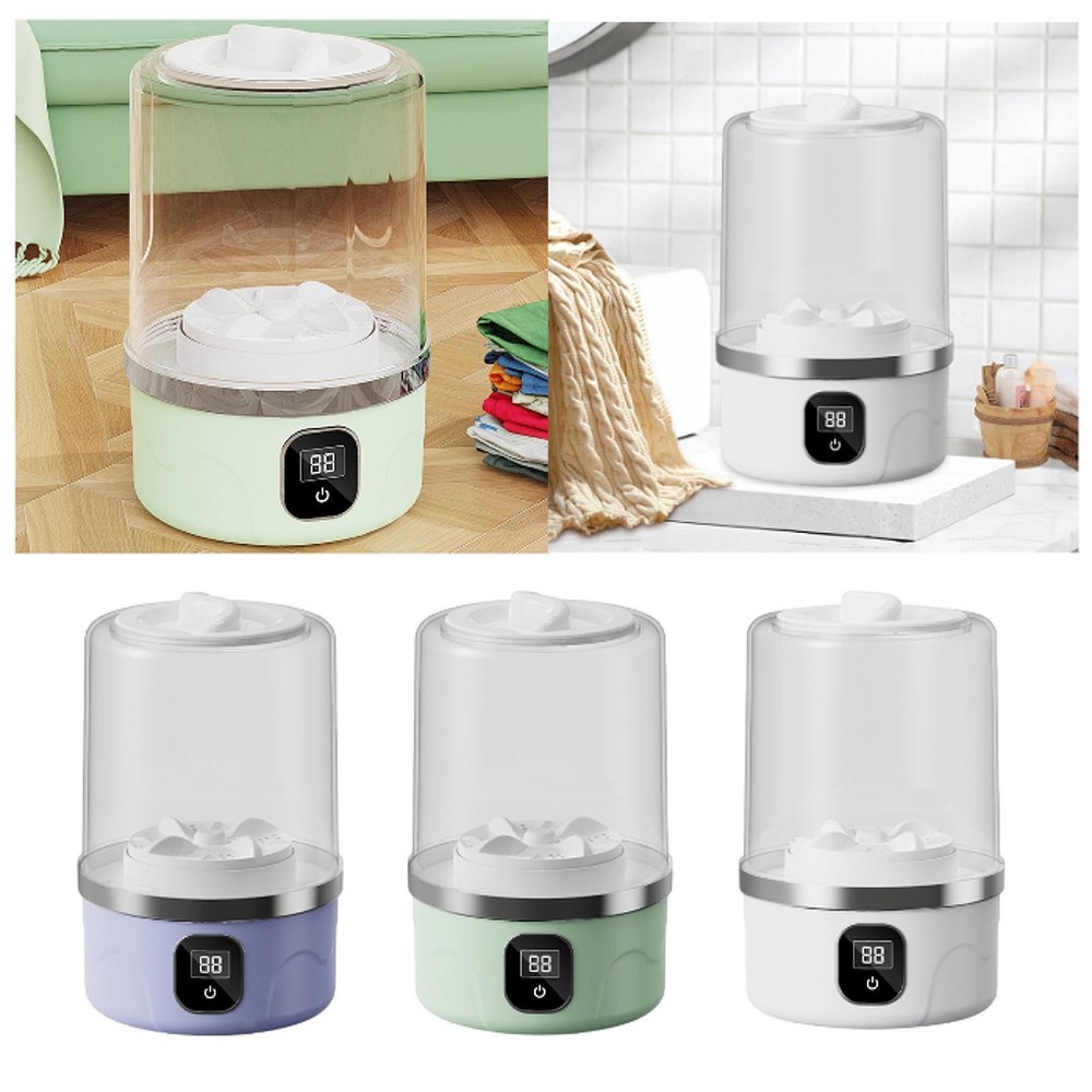 Mini Washing Machine for Baby Clothes Compact Underwear Washer Dorm Home Use