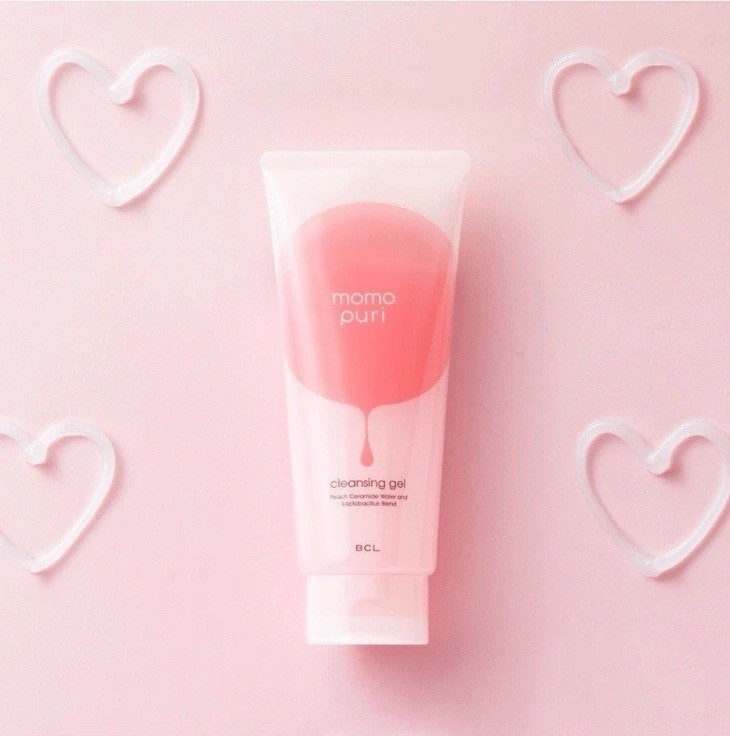 BCL momopuri peach ceramide lactobacillus facial cleansing wash 150g