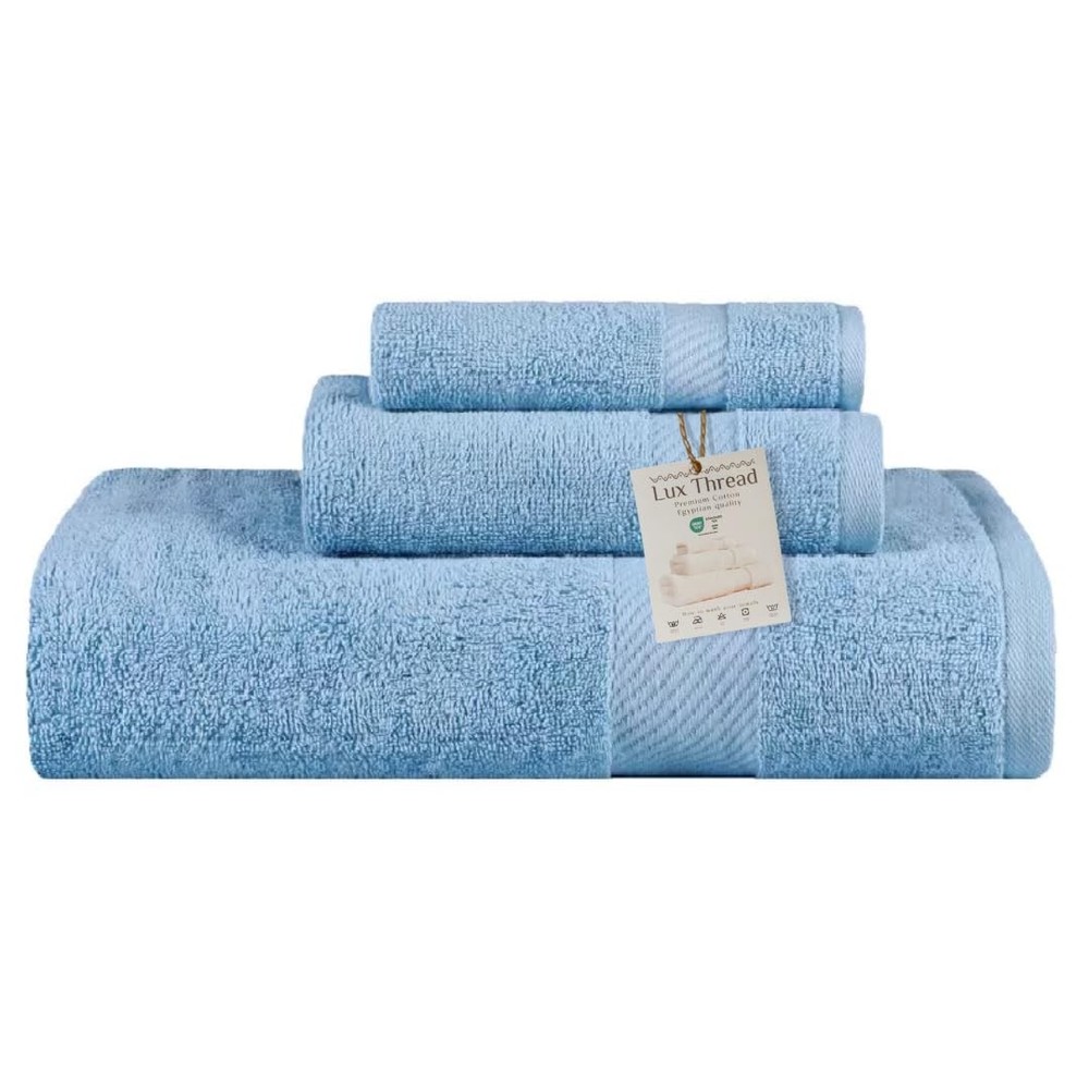 Egyptian Cotton Towel Set - 3 Piece | Ultra Soft 100% 600 GSM Towels | 1 Bath...