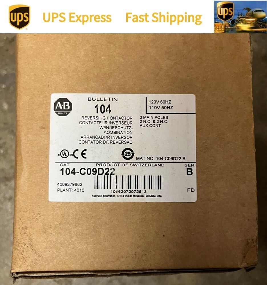 104-C09D22 New Factory Sealed AB 1 YEAR WARRANTY FAST DELIVERY 1PCS VERY GOOD