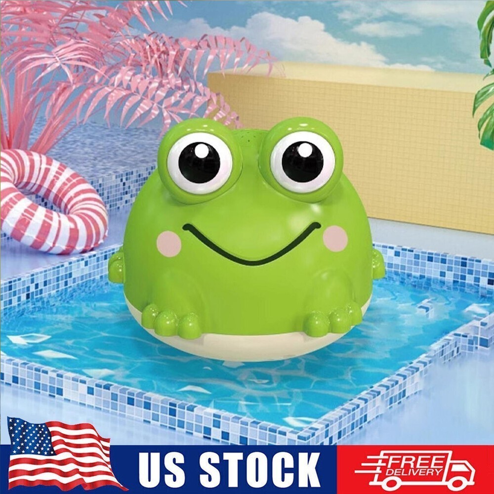 Frog Baby Bath Toys Sprinkler Bathtub Pool Water Fountain Frog Toy
