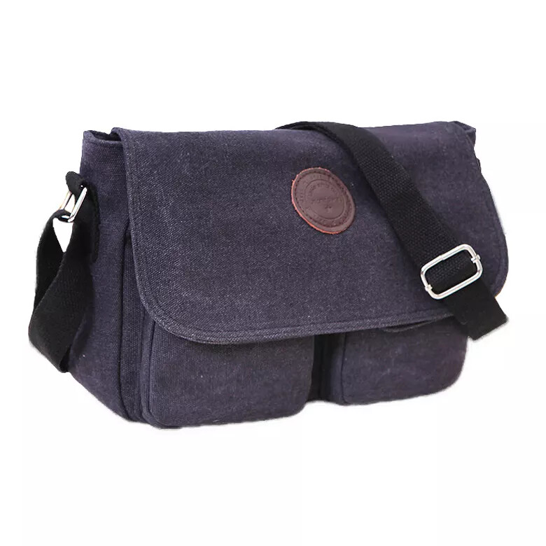 Men's Canvas Cross Body Bag Messenger Shoulder Book Bags School Satchel Vintage