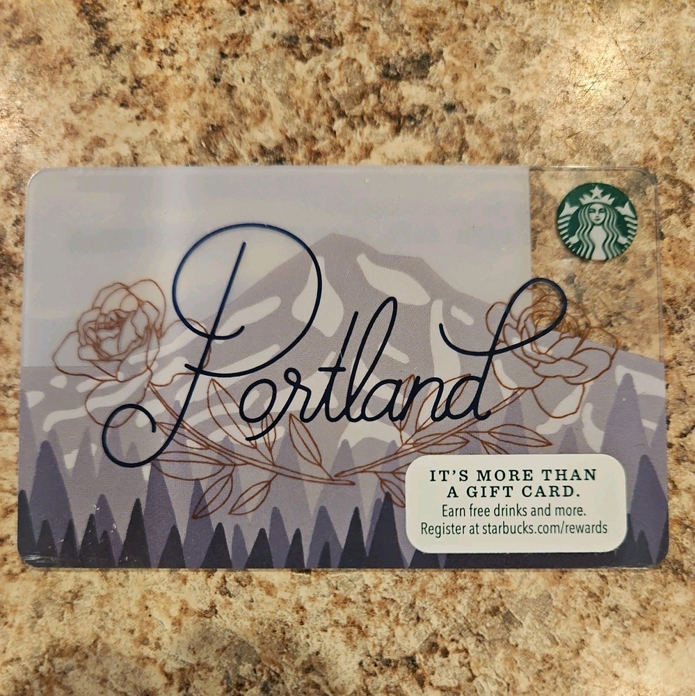 Starbucks Gift Card Portland 2016 Limited Edition New-image