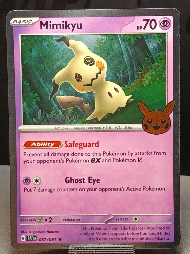 Pokémon TCG Halloween Trick Or Trade 2024 Mimikyu #37/91 Cosmos Holo