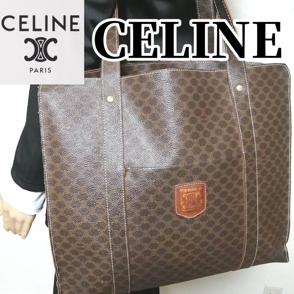 celine Tote Bag Macadam Pattern Shoulder