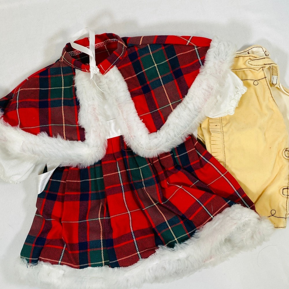 Handmade Holiday Winter Cape & Dress Set for 18