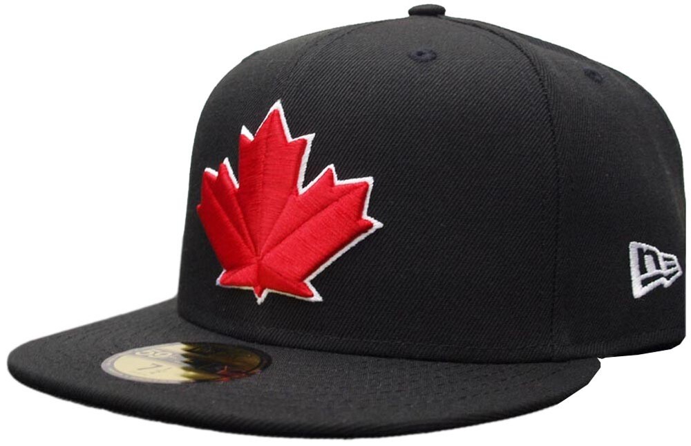 New Era Toronto Blue Jays Leaf Logo Black Cap 59Fifty Fitted Limited Edition