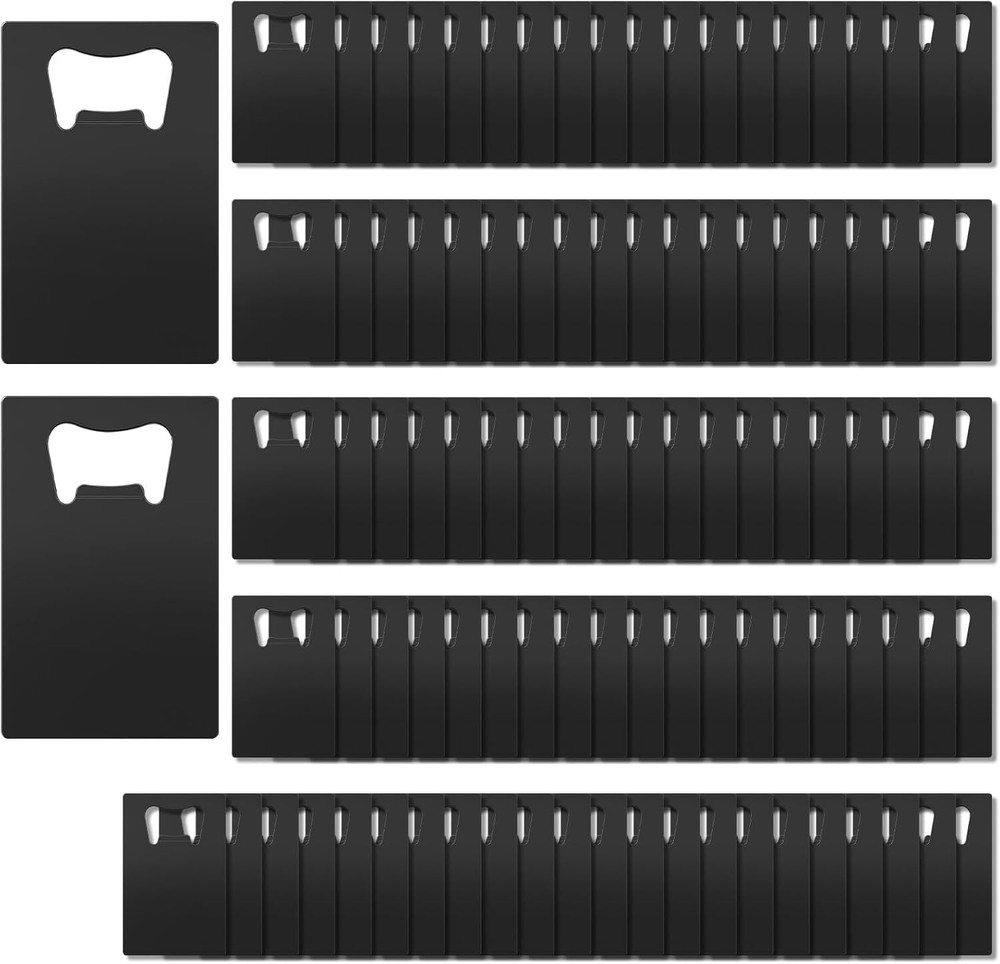 Bulk Pack of 100 Credit Card Style Bottle Openers