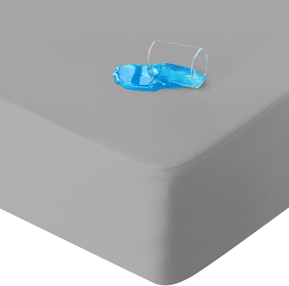 Queen Mattress Protector Waterproof Noiseless Mattress Cover Fits 14