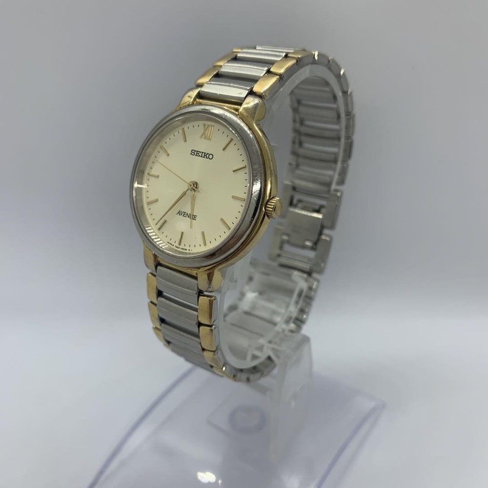 Seiko Avenue 7N01-6F50 Gold-Tone Men's Watch with Date Display