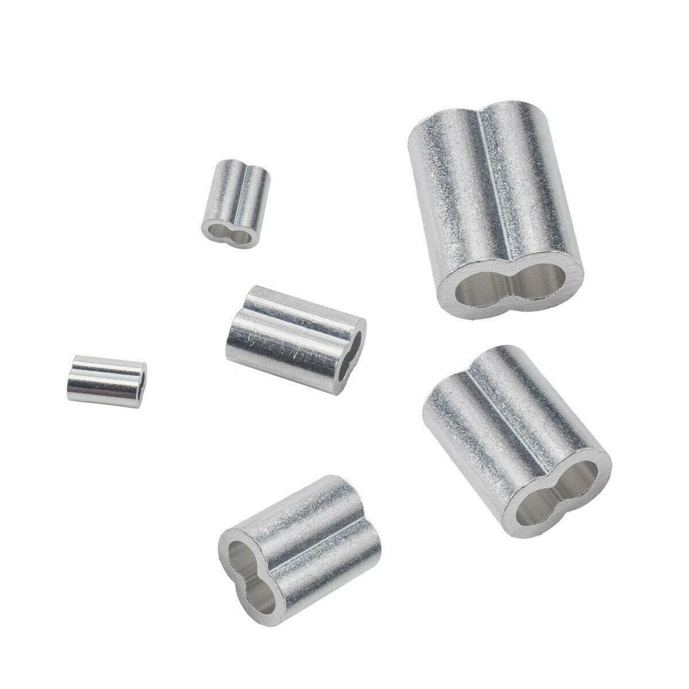 Boxed Multi-size 245Pcs Aluminum Crimping Loop Sleeve For Car Wire Rope Cable