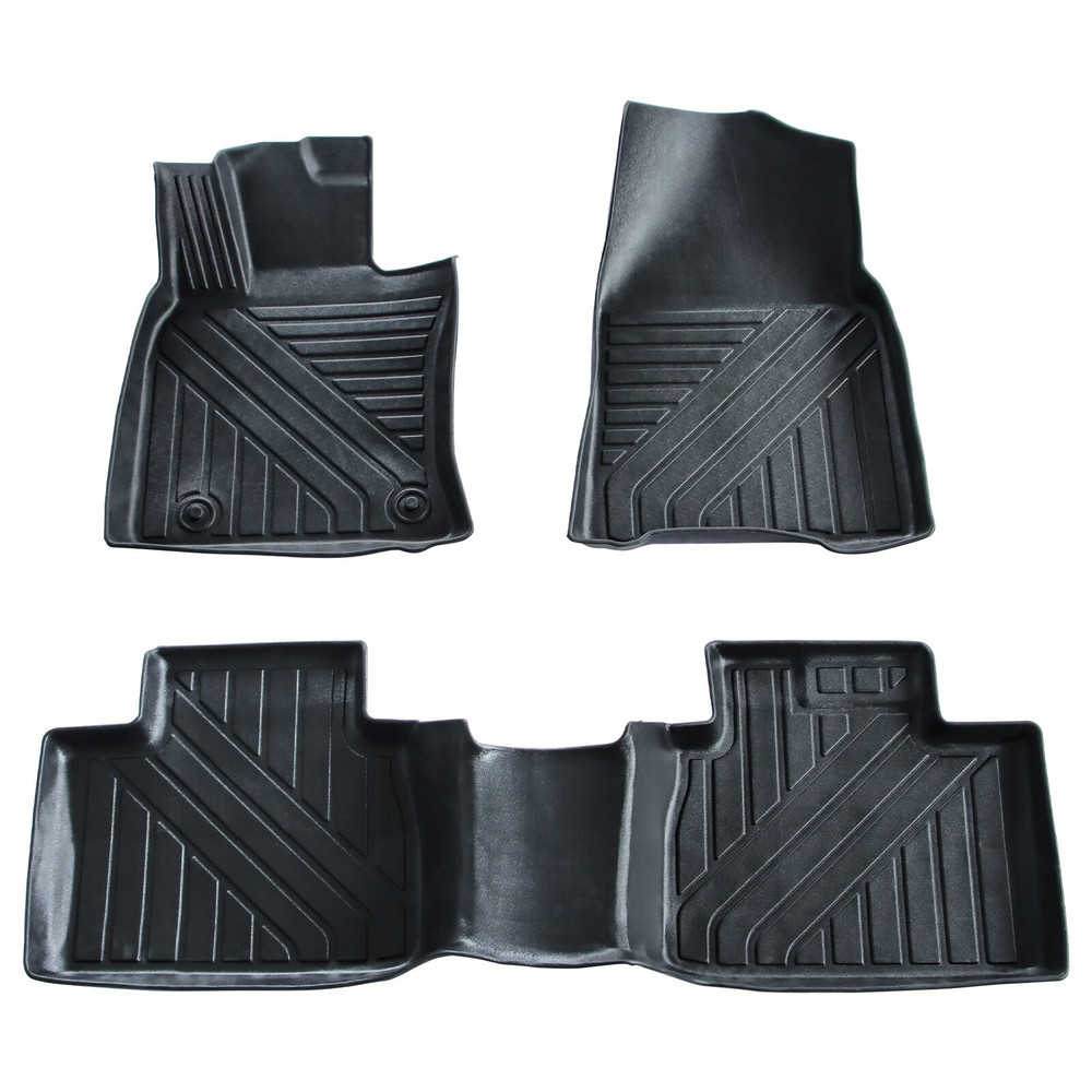 2025 Toyota Camry All-Weather TPE Rubber Floor Mats 3pc Set Black