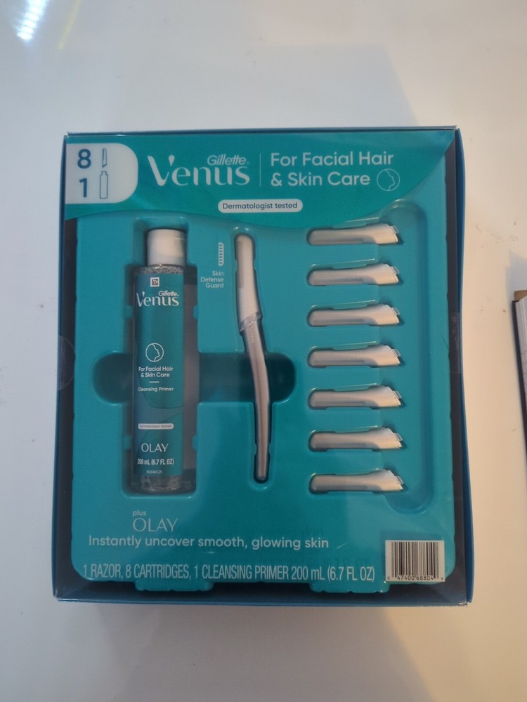 Venus Dermaplane Tool for Facial Hair and Skincare Kit for Women