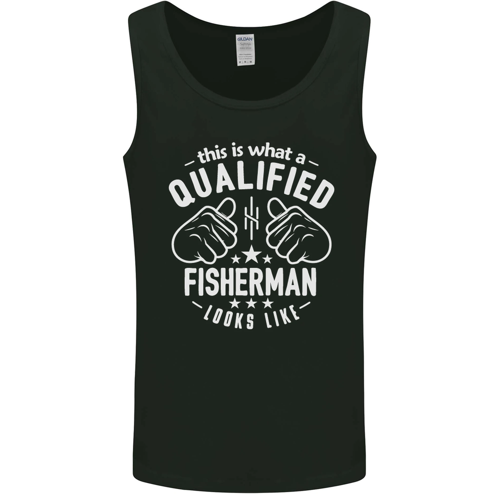 A Qualified Fisherman Looks Like Mens Vest Tank Top
