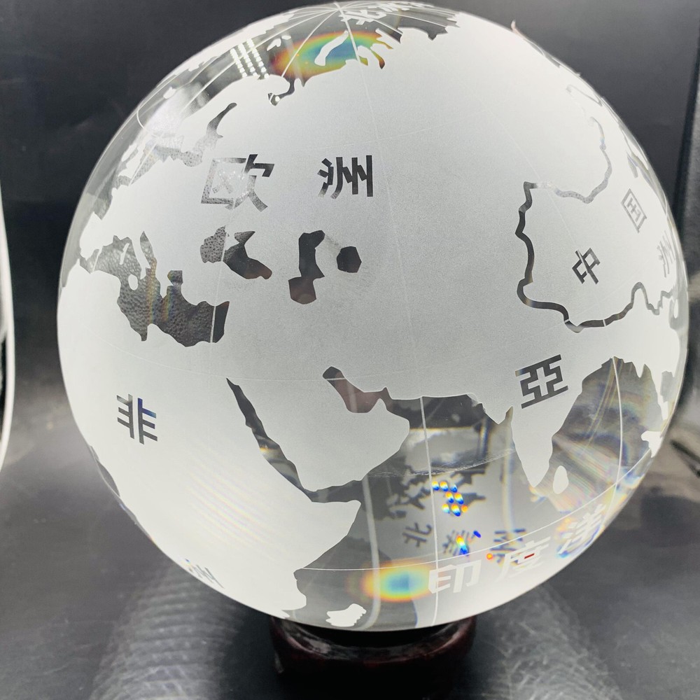 22.48LB White melted quartz ball globe reiki Healing home decor gift