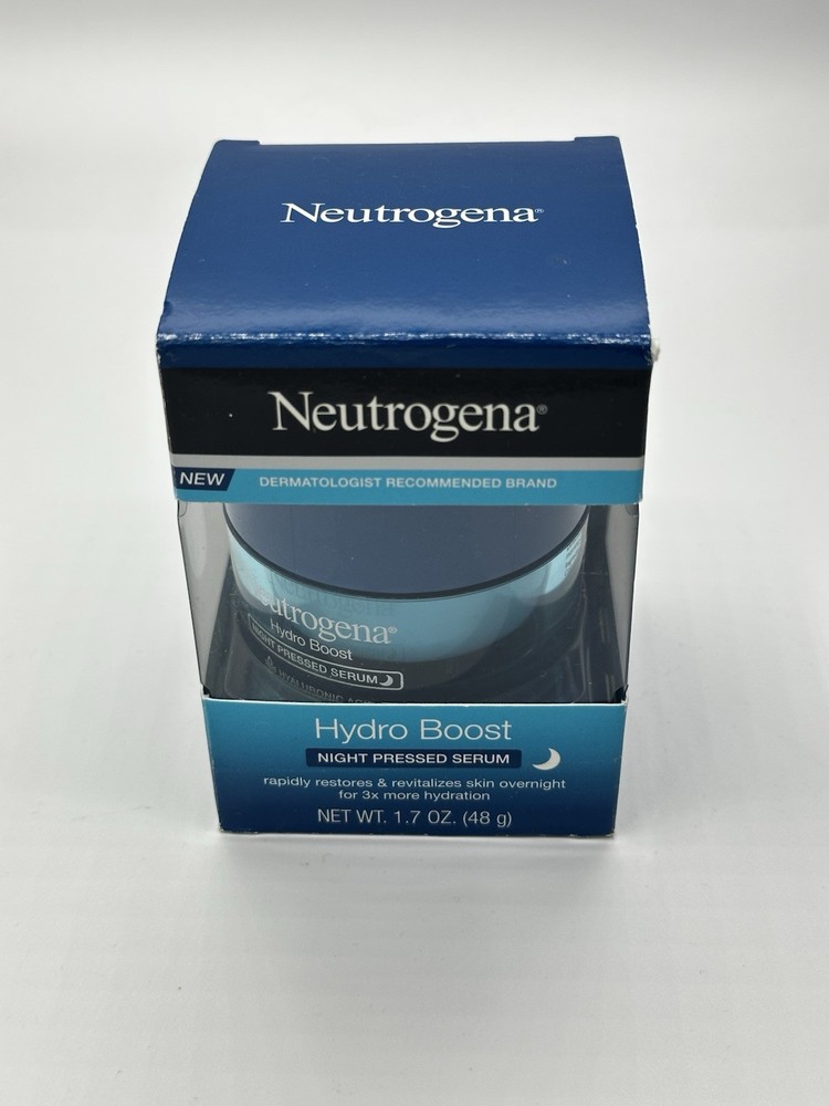 Neutrogena Hydro Boost Night Pressd Serum 1.7oz Hydration Restores Skin-NEW