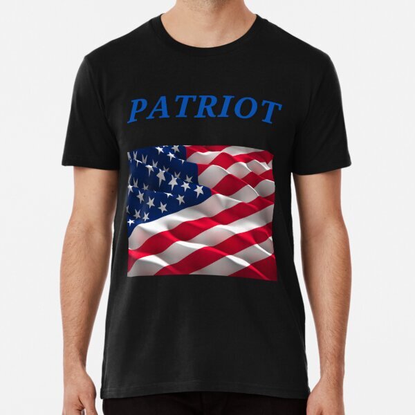 Patriot American Flag Premium Political Support Made in USA T-Shirt S-5XL