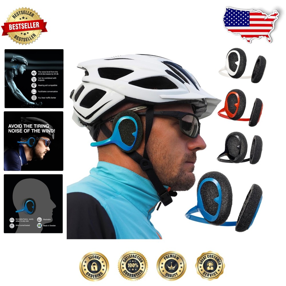 Premium Windproof Cycling Earmuffs – 20dB Noise Reduction for Riders