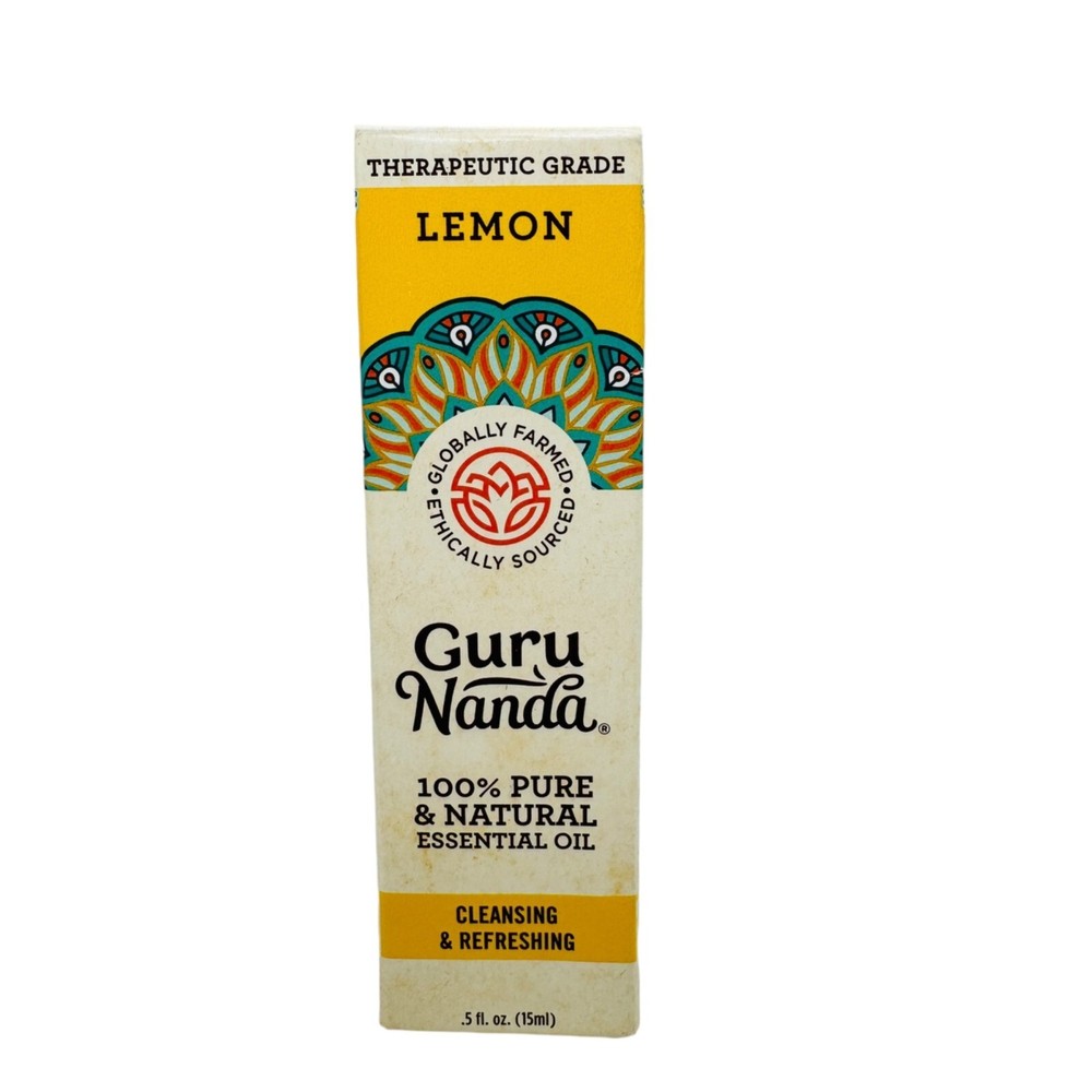 GuruNanda Lemon Essential Oil Therapeutic Grade 100% Pure